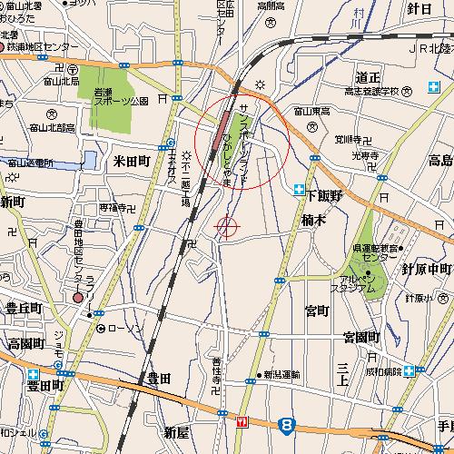 東富山運動広場の場所